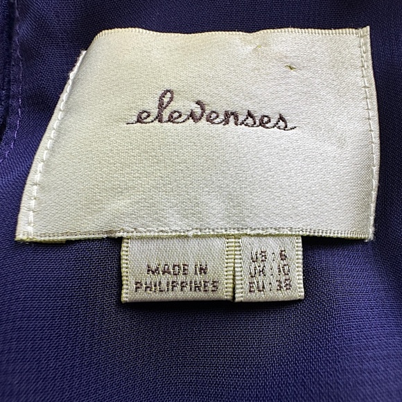 ELEVENSES/ANTHROPOLOGIE NWOT AUDRA WIDE LEG JUMPSUIT NAVY BLUE | SIZE 6 - Picture 9 of 10